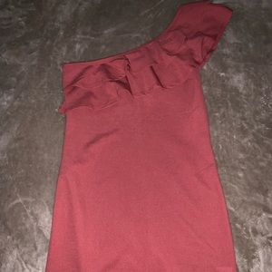 One shoulder dress